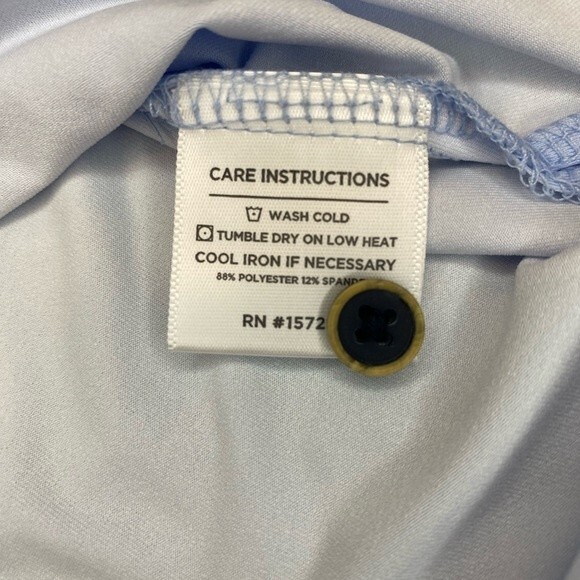 Mizzen Main Mens Polo Golf Shirt Medium Blue Lobster Versa PTO Bottle Opener NWT - Picture 12 of 13